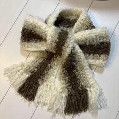 最終価格‼️ 値下げ‼️ マフラー　アイボリー　ベージュ　ブラウン