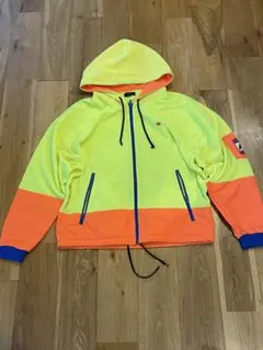 adidas アディダス パーカー 90s Mサイズ 蛍光色　デサント製