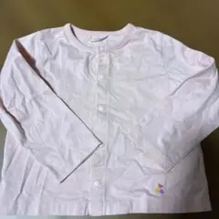 薄いピンクのハート刺繍カーディガン