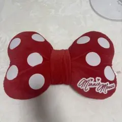 ミニーマウス リボン型クッション