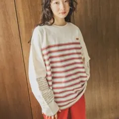 niko and…FISH'S EDDY ボーダー長袖Tシャツ Lサイズ