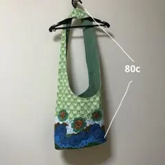 可愛い！斜めがけバッグ ボタニカル柄 少々難あります！