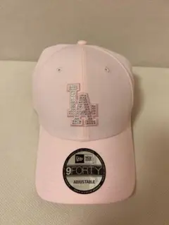 NEWERA9FORTY NY キャップ ピンク ラインストーンニューエラ