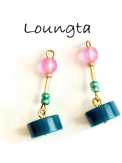 ハンドメイドピアス 樹脂ピアス エスニックピアス 大ぶりピアス 小ぶりピアス