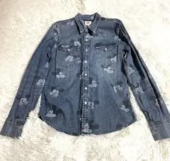 リーバイス　ミッキーマウス　デニムシャツ　Sサイズ ビッグサイズ 90年代 ビンテージ THE DISNEY STORE ディズニー MICKY