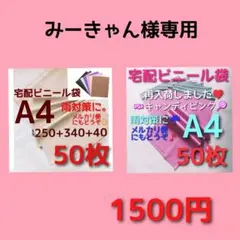 みーきゃん様専用　宅配ビニール袋 a4 メルカリストア 梱包資材
