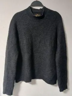 80s FENDI FFロゴ イタリア製 ウール セーター チャコールグレー52のサムネイル