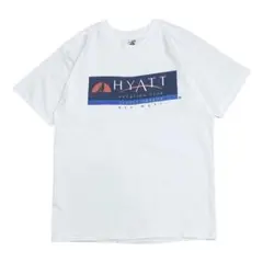 90sヴィンテージ・Tシャツ HYATT ハイアット 企業ロゴ