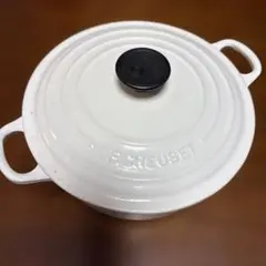 ル・クルーゼ 鍋 白 ホーロー 22cm ル・クルーゼ Le Creuset ココット・ロンド 22cm コットン 2101 鋳物