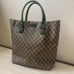 GUCCI トートバッグ　GG柄　グリーンのサムネイル