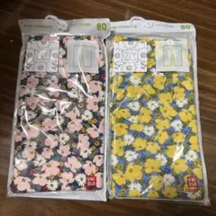 新品　ユニクロ　７分丈レギンス　2枚　80cm