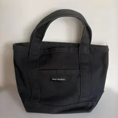 marimekko 黒のキャンバスハンドバッグのサムネイル