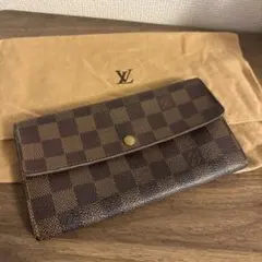Louis Vuitton ダミエ長財布 保存袋付き