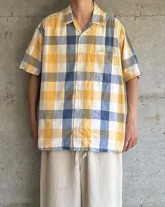 90〜00s abercrombie&fitch 半袖ブロックチェックシャツのサムネイル