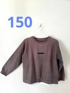 プリントトレーナー　ゆるスウェット　重ね着風　　140~150cm