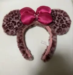 ヒョウ柄　ミニー　カチューシャ