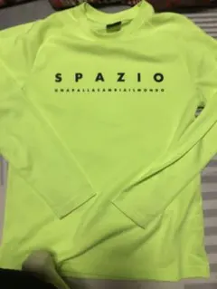 Spazio スパッツィオ蛍光イエロー 長袖プラクティスシャツ M