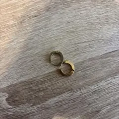 フープピアス　ゴールド　(両耳用)