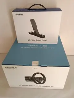 MOZA R3　ハンコン　ダイレクトドライブ　別売のクラッチペダル付き