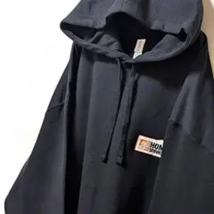 デラックスホームデポ社ホームサービス刺繍スウェットパーカーブラック黒XL古着