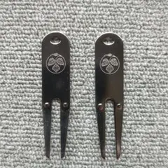ゴルフ グリーンフォーク 2本セット 紋入りのサムネイル