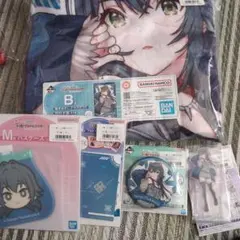 学マス 一番くじ 月村手毬 コンプ B賞 ブランケット 缶バッジ アクスタ