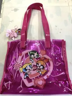 新品　パワーパフガールズ トートバッグ　ビニールバック　キーホルダーセット