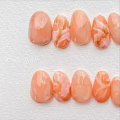 【現品】ニュアンスネイル｜天然石ネイル｜卒業式｜入学式｜春ネイル｜アートネイル｜