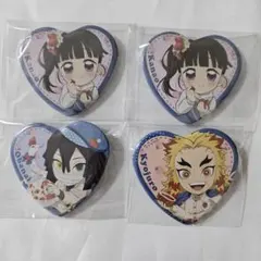 鬼滅の刃 ストロベリーフェスティバル ハート 缶バ 伊黒 煉獄 カナヲ セット