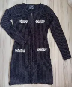 Rady ブラック ラメニットワンピース　チュニック