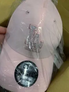 ニューエラ　9FORTY ラインストーン ロサンゼルス・ドジャース ピンク