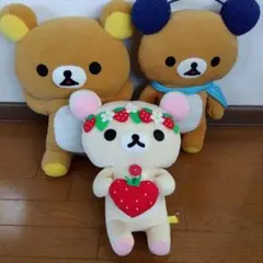 非売品】リラックマ ぬいぐるみ XL 3点セット 2014年 - メルカリ