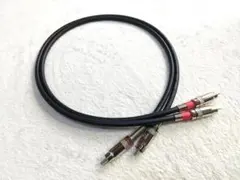 自作ケーブル/ MOGAMI 2534 黒 REAN製プラグ 約70Cm 1ペアのサムネイル