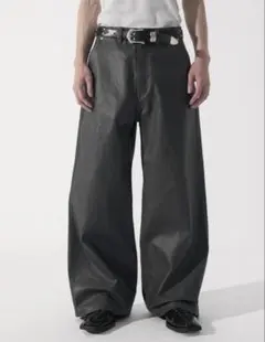 【CS】coated wide denim pantsのサムネイル