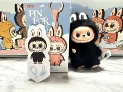 ラブブ　POP MART PIN FOR LOVE R 黒 ブラック