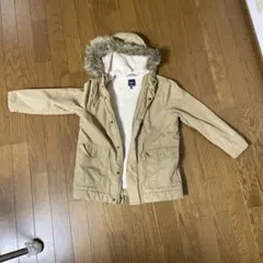 GapKids ベージュ コート & パーカー(赤)のセット サイズ130