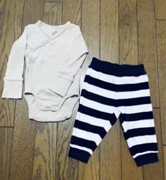 美品☆H&M ロンパース　パンツ　セット　70 オーガニック