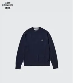 【UNIQLO×アニヤハインドマーチ】メリノクルーネックセーター