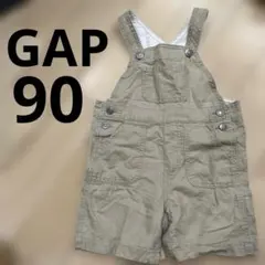 babyGAP 80 オーバーオール カーキ　ショート丈 サロペット