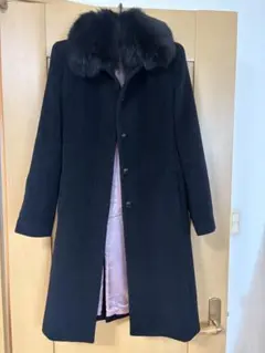 プールスタジオ9号 アンゴラ100% ピンク ファーコート 毛皮 シャドー