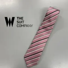 THE SUIT COMPANY ピンク ストライプ ネクタイ