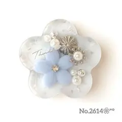 《No.2614❀》ハンドメイド　レジンヘアゴム　桜　春　フラワー