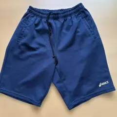 アシックス　ハーフパンツ　ネイビー