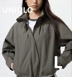 UNIQLO ウィンドプルーフスタンドブルゾン　オリーブ　Lサイズ