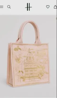 新品タグ付 バッキンガム宮殿 王冠刺繍 キャンバストート レザー 