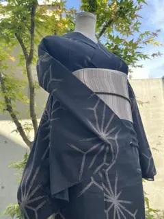 単衣】プレタ着物東レシルック洗えるポリエステルエレガント 花柄小紋