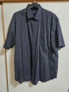 FREDERICKA 半袖シャツ XL 黒と白のストライプ