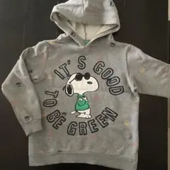 ベネトン　スヌーピー　パーカー　グレー　140 フーディー