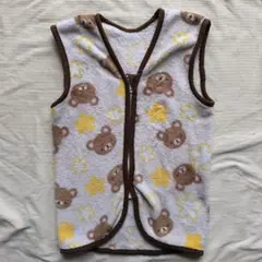 クマ柄スリーパー（ジッパー付き）