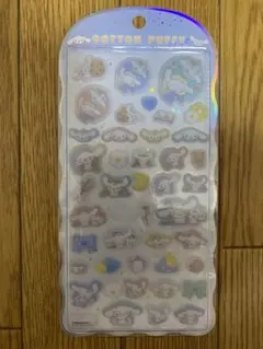 コットンパフィーシール　シナモロール　ボンボンドロップシール